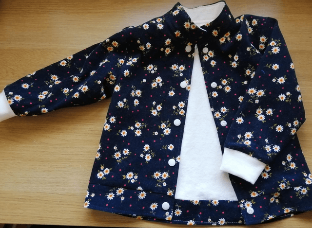 Jacket - 18 mth (86 cm).   Navy daisy needlecord