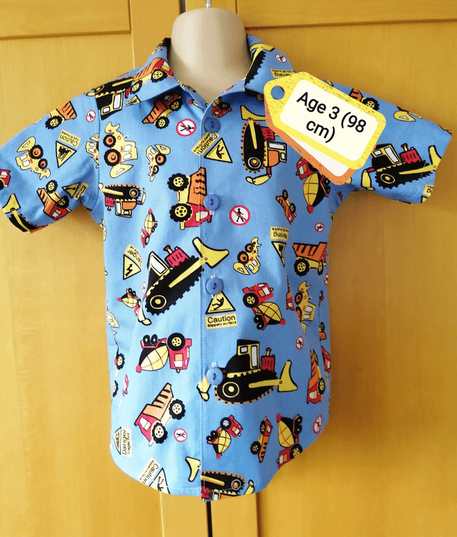 Shirt - 2 yrs (92 cm). Your choice of fabric