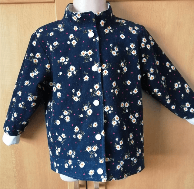 Jacket - 18 mth (86 cm).   Navy daisy needlecord