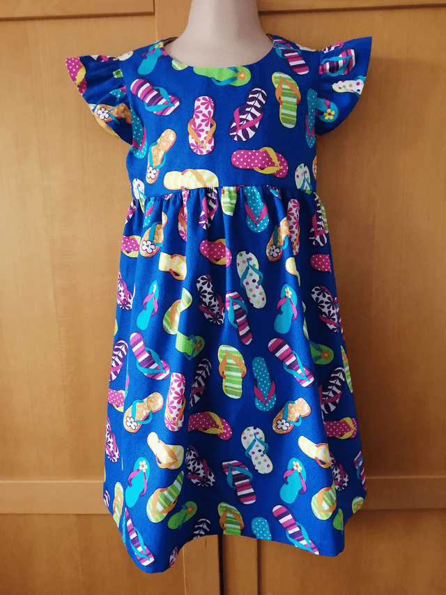 Dress - 12 mth. to 6 yrs. Flip flops